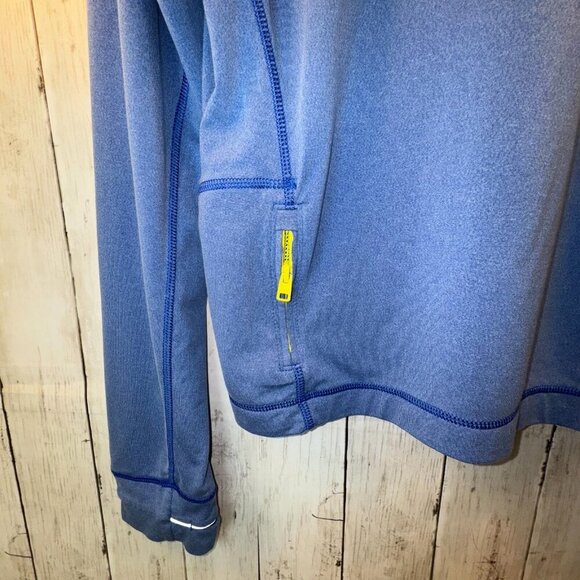 Hollister Men's 1/4 Zip Long Sleeve Performance Pullover Blue Size Large - Picture 7 of 10
